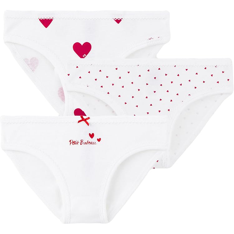Lot De 3 Culottes Filles Petit Bateau - Taille 3 Ans - Côte 1x1 Et Imprimé Fleuri - Confort Et Fantaisie - 2