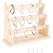 Porte-bijoux Mural En Bois Pour Boucles D'oreilles - 155 Paires Max - Dimensions 39x29x4,2 Cm - Couleur Brun Coco - Avec Chevilles Et Matériel De Fixation