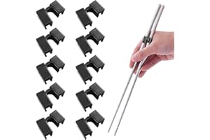 FUZLPNAG 10 Pcs Baguettes Réutilisables pour Entraînement avec Charnières - Adultes, Enfants et Débutants