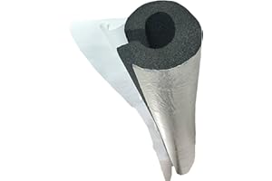 GENERIC Isolante per Tubature Condizionatore Autoadesivo Tubi Coibentati lunghezza 95cm Guaina Isolante Per Tubi In Schiuma Antigelo Ritardante di Fiamma(20.0mm)