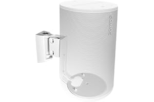 EMAQUIN Support mural pour haut-parleur Sonos Era 100 (pivotant et inclinable, facile à installer, compatible avec Sonos Era 100, pièce unique, blanc)