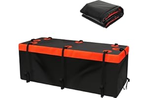 ‎TITECK Softshell-Gepäckträger Heckbox für Anhängerkupplung, Auto Hintere Gepäcktasche: 21 Kubikfuß Wasserdicht Transporttasche 152 x 66 x 61cm