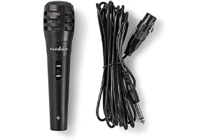 NEDIS trådbunden mikrofon | Kardioid | Avtagbar kabel | 5,00 m | 80 Hz - 12 kHz | 600 Ohm | -75 dB