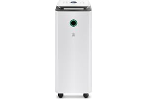 Avalla X-150 Deshumidificateur d air Portable Absorbeur d'humidité pour la Maison et le Bureau 16L/jour, avec mode de Séchage des Vêtements, Réservoir 3,5L - 190³/h couverture de toute la maison