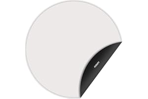 Hodufy 4-Lagige Feuerfeste Unterlage Matte 61CM,Rund Feuerschutzmatte für Deck,wasserdichte und Feuerfeste Outdoor Camping BBQ Raketenofen Grillmatte und Feuerstelle Pad für Garten Gras Rasen