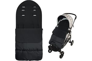 FBBULES Coprigambe Universale per Passeggino Bebè per Buggy Antivento Antifreddo Impermeabile Bambini Coprigambe per Carrozzina Passeggino Mat Footmuff, Nero