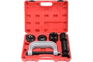 FreeTec Presse à rotule et kit d'outils de démontage de joint en U - Modèle lourd, kit professionnel de 10 pièces avec adaptateurs 4 x 4 pour la plupart des voitures 2WD et 4WD