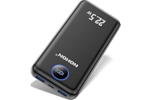 NOHON Power Bank 10000mAh Powerbank: 22.5W PD Batterie Portatile con Display LED Caricatore Ricarica Rapida USB C con 3 Uscite e 2 Ingressi Compatibile con iPhone 15 14 13 12 Mini/Pro Samsung S Tablet