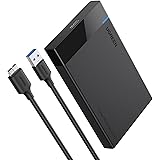 UGREEN USB 3.0 Boîtier Externe pour Disque Dur 2,5 Pouces SATA HDD SSD 5Gbps UASP Capacité 6To Max Épaisseur 7mm 9,5mm Compat