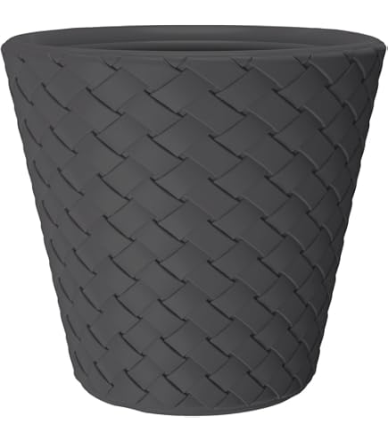 EDA - Blumentopf Osaka  70 cm  Volumen 165 l   73,6 x H 61,8 cm   Anthrazit: Amazon.de: Garten