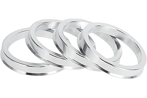 INFINAUTO Hub Centric Rings, 54.1mm ID to 65.1mm OD Vehicle Wheel Hubrings Aluminum Alloy, 4 Pcs