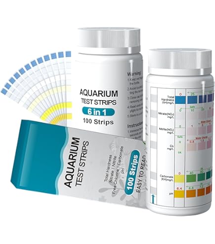 Strisce Test Acquario 100 Pezzi 9 In 1 | Controllo Qualità Acqua Per Pesci, Nitrati, PH, Cloro - Foto 5