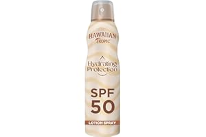 Hawaiian Tropic Bruma Hydrating Protection SPF 50 - Loción Solar Protectora en Spray de Vaporización, Resistente al Agua hasta 12 Horas , Bruma Solar de 220 ml (Individual)