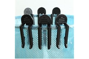 Froiny 10pcs Trash Can Clamp Plastic Garbage Bag Clip Fixed Waste Bin Bag Holder Rubbish Clip