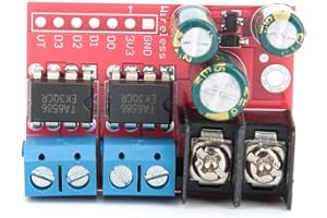 FTVOGUE Module d'entraînement de moteur à courant continu à double canal 5A régulation de vitesse PWM avant et arrière double pont en H
