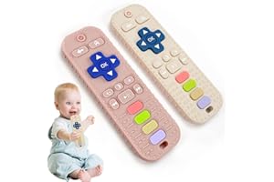 DZPUHUOJZ Jouets de Dentition, 2PCS Anneaux de Dentition,Jouet de Dentition pour Bébé Ensemble Anneaux de Dentition Garçons et Filles Prévenir Douleur de Dents et de Gencives de Bébé (Rose + kaki)