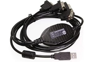 Gearmo 4 Port USB to Serial Adapter with RX/TX Indicators