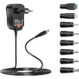 Zolt 24W Adattatore di Alimentazione Universale 3V 4.5V 5V 6V 7.5V 9V 12V 1A 2A AC DC Power Supply con 8 spine DC per l'elett