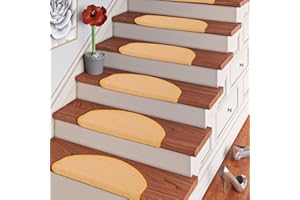 SISALO Natur Sisal Stufenmatten Honig (halbrund) einzeln oder im 15er Set in 2 Größen, Größe/Menge:18x56 cm = 15 Stck.