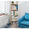 Libreria Rotante Per Bambini Con Paratie A Forma Di Orso, Libreria Angolare Rotante Per Spazi Ristrette Naturale
