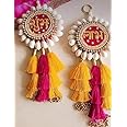 Urban Turtle Shubh Labh Pooja Decoration Items for Home Decor Door hangings,toran for Home Decoration, shubh labh Door Hanging, Corporate Gift, Diwali Gift, Home Decoration Diya (Red & Yellow)