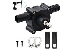 COMIOKE Mini Elettrico Per Pompa Di Trapano, Piccolo Trapano Elettrico Portatile， Stabile Pompa Per Tubo, Pompas Dell'acqua A Batteria, Per La Casa, Il Giardino E L'esterno, Nero