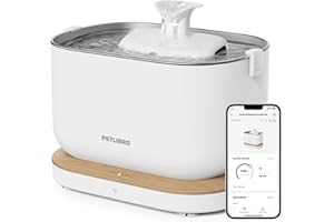 PETLIBRO Fontanna dla kota Monitorowanie aplikacji Fontanna wodna dla kotów, Dockstream Automatyczna fontanna do picia dla kotów 2.5L, Inteligentny system sterowania, Połączenie Wi-Fi 2.4GHz, Łatwe cz