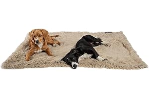 Best Friends by Sheri Uspokajające kudłate futro Taupe koc dla zwierząt domowych 40x50