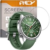 REY 3X Protector Pantalla para ONEPLUS Watch 2 - Watch 2R, Cristal Vidrio Templado Premium