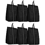 Ikeru Shoe Bags for Travel (Pack of 6) | Storage Organizer Shoe Bag Pouches | Waterproof Shoe Covers with Zip & Carry Strap |