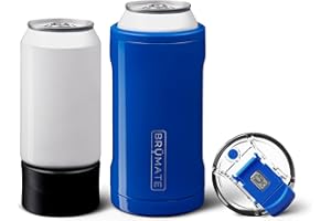 BrüMate Hopsulator Trio 3-in-1 Insulated Can Cooler for 12oz / 16oz Cans + 100% Leak Proof Tumbler with Lid | Insulated for Beer, Soda, and Energy Drinks (Royal Blue)