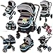 i-Safe System - i DiD iT Trio Travel System Pram & Luxury Stroller 3 in 1 Complete With Car Seat + Changing Bag + Rain Covers