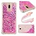 Produktbild Hülle für Huawei Mate 10 lite [Nicht für Mate 10], Kreative Etui Hülle Glitzer Flüssig Handyhülle Schutz Case Kristal Durchsichtig Transparent Kristall Weich Silikon TPU Handytasche Cover für Huawei Mate 10 lite,Hancda Glitter Bling Sparkle Flüssig 3D Liquid Glänzend Cool Backcover Durchsichtig Handy Tasche Stoßfest Flexibel Dünn Bumper Case Kratzfeste Schale für Huawei Mate 10 lite - Rosa,glitter bling