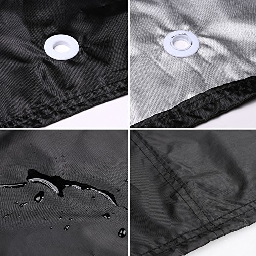 Homdox Abdeckung Gartenmöbel Schutzhülle Abdeckplane Abdeckhaube für rechteckige Sitzgarnituren und Gartentische