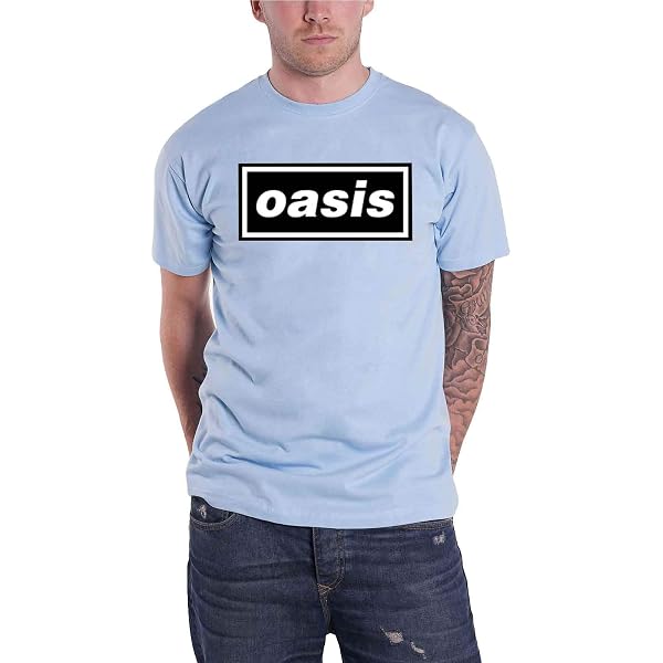 Buy The Rock Off Oasis Stripes 95 T Shirt In White