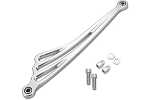 KATUR Motorrad Flügel CNC Silber 31 cm Schalthebel Schaltgestänge für Harley Trike Modell Touring Road King Softail 1984-2015 2016 2017