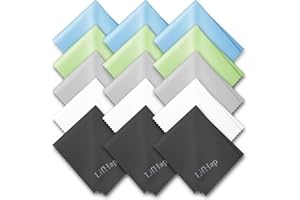 LIFHAP Brillenputztücher,15 Stück-Brillenputztuch in 5 Farben: Mikrofasertücher zum Abwischen und Reinigen von Brillen,Handys,Kameras,Bildschirmen und Anderen Oberflächen.