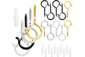 ACYDSR 10 Pièces Crochets à Vis, Crochets à Visser Extérieure, Crochets de Plafond, Crochet de lumières de Noël, Pour Suspendre des Plantes en Pot, Décorations de Noël, Lanternes, Guirlandes