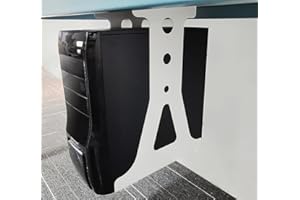 LUMINEXIA Porta PC da Sotto Scrivania Regolabile,Supporto per CPU Sotto la Scrivania,Regolabile,da sotto scrivania e da parete per PC desktop tower per Computer Adatta alla maggior parte delle custodie
