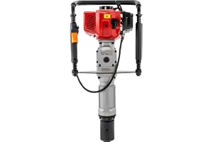 2-takts bensinram 2,3 hp bärbar T-stolpe 52 CC ram för staketkonstruktion med 2 x 55-70 mm hölje för effektiv staketkonstruktion