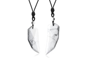 COAI Colliers pour Couples, Pendentifs Dent de Loup