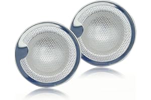 LUKDUNG 2 sztuki sitek do ochrony przed pryskaniem ze stali nierdzewnej, filtr zamienny, akcesoria kompatybilne z robotem kuchennym Thermomix TM5, TM6, TM31, 2 sztuki