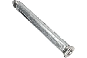 AERZETIX - C57503 - Lot de 10 Chevilles en métal à expansion Ø10x72 mm + 10 vis M6x87 mm à empreinte PZ 3 - en acier - pour cadre de fenêtre/béton/brique pleine