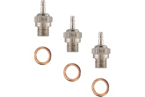 YIJIALINK 3-PACK Candeletta Hot Spark N4 No.4 70117 Compatibile con Kyosho HSP HPI Redcat 1/8 1/10 RC Nitro Motori Auto Camion Buggy