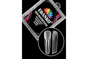 EBANKU System podwójnych form do paznokca 120P przezroczysta pełna pokrywa dla akrylowych narzędzi do zdobienia paznokca