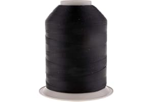 Inzopo Durable Nylon Whipping Wrapping Thread for Fishing Rod Ring Guides 2187 Yds Black/White/Red/Brown - Black