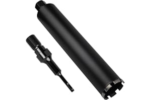 CPROSP Couronne Diamant Ø 82mm 1¼" UNC avec Adaptateur SDS PLUS, L 420mm, Carotteuse pour le Carottage Dans le Béton, le Béton Armé, la Maçonnerie et la Pierre