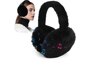 Bindokun Ohrenwärmer Damen Kopfhörer mit Wireless 5.2, Faltbare Ohrenschützer für Damen und Herren, Fleecegefütterte Unisex Ohrwärmer Erwachsene Winter für Aktivitäten in Innenräumen und im Freien