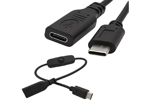USB-C-kabel med 5 V hona hane förlängningssladd för LED-lampor