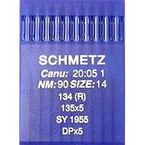 10 Aghi Testa Rotonda Per Macchina Industriale - Sistema 134R Misura 90/14